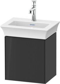 Duravit Waschtischunterschrank White Tulip in Weiß Hochglanz mit 1 Tür und linksseitigem Anschluss, B/T/H: 38,4 x 29,8 x 41,0 cm - Bild 1