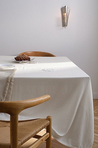 Jotex Tischdecke GLORIA in Weiß aus Baumwolle - Bild 1