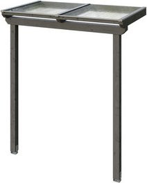 SKANHOLZ Vordach Anklam Pultdach aus Fichten-Leimholz mit Polycarbonat-Doppelstegplatten in Schiefergrau, B: 225 cm, T: 124 cm, H: 90 cm - Bild 1