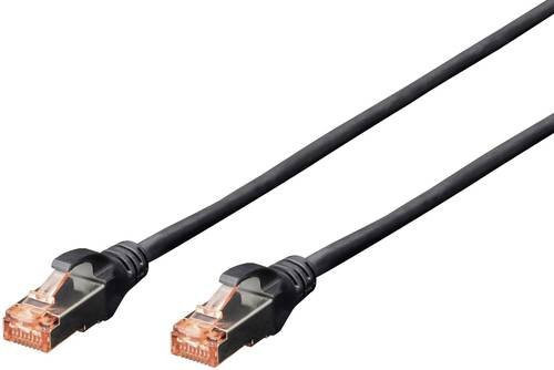 Digitus RJ45 Netzwerkkabel CAT 6 S/FTP Patchkabel Schwarz, Länge: 3,00 m - Bild 1