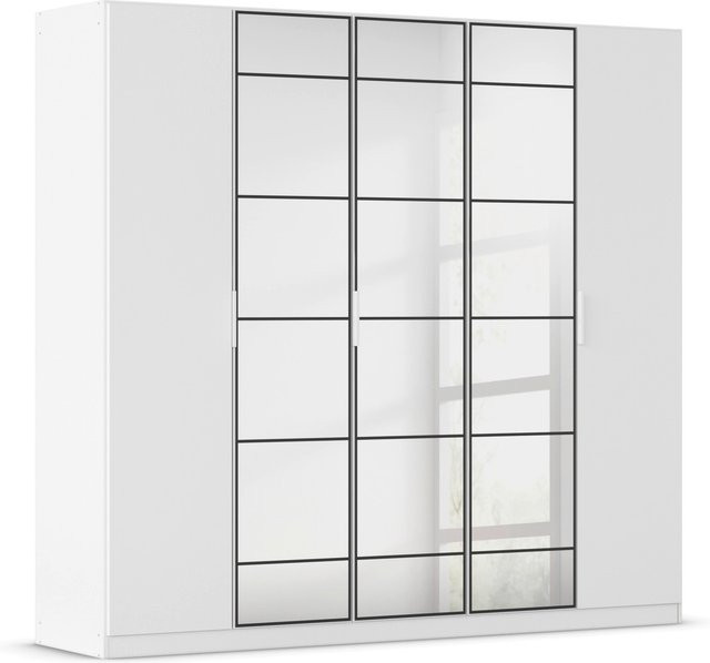 RAUCH ORANGE Acero Drehtürenschrank in Weiß mit Spiegeltüren und Eiche Artisan Optik, B/H: 226 x 210 cm - Bild 1