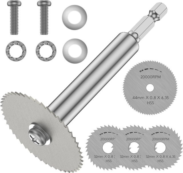 Toorise Diamant-Trennscheibe aus Schnellarbeitsstahl als Kreissägeblatt für Holz, Kunststoff und Metall in Silber - Bild 1