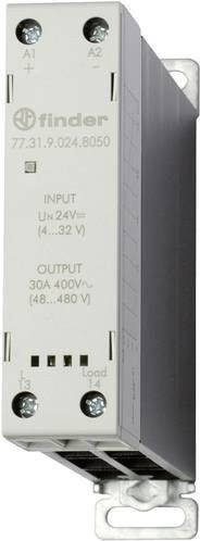 Finder Halbleiterrelais 77.31.9.024.8050-5 in Grau, 30A, max. Schaltspannung 480 V/AC, nullspannungsschaltend - Bild 1