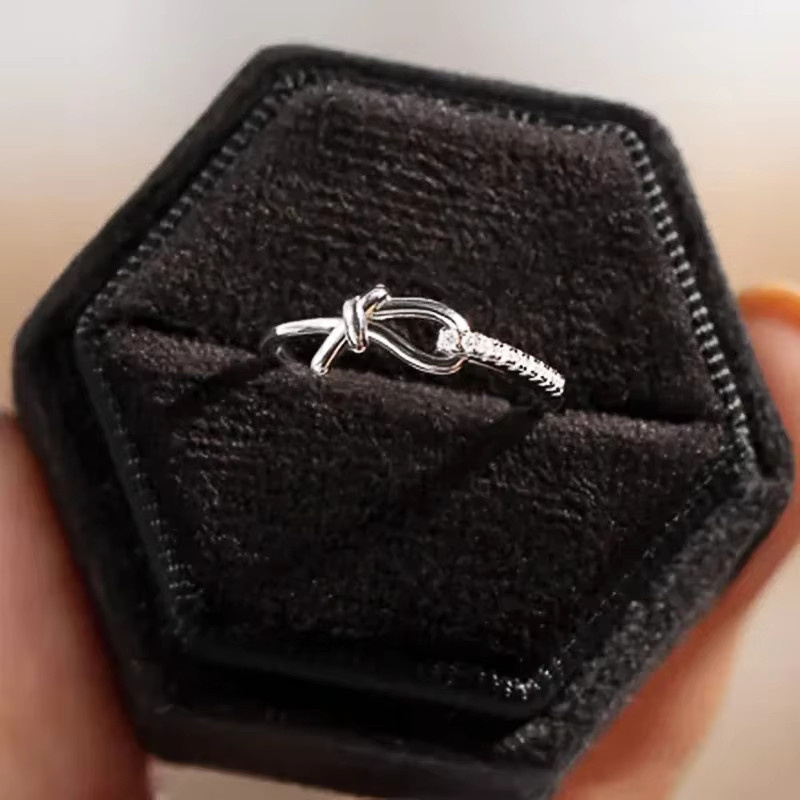 Huitan Fingerring, Silber, Kristall, Zirkonia, Damen - Bild 2