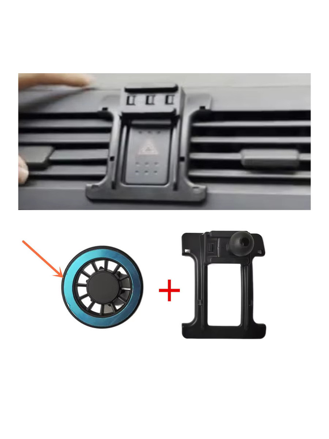 Magnetische Smartphone-Halterung aus ABS-Kunststoff für Suzuki Swift (2005-2016) in Schwarz - Bild 3