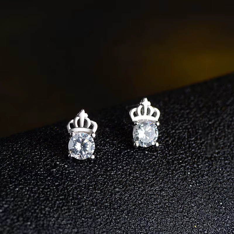 SAY Ohrringe 925 Silber, Zirkonia, Krone, Damen - Bild 2