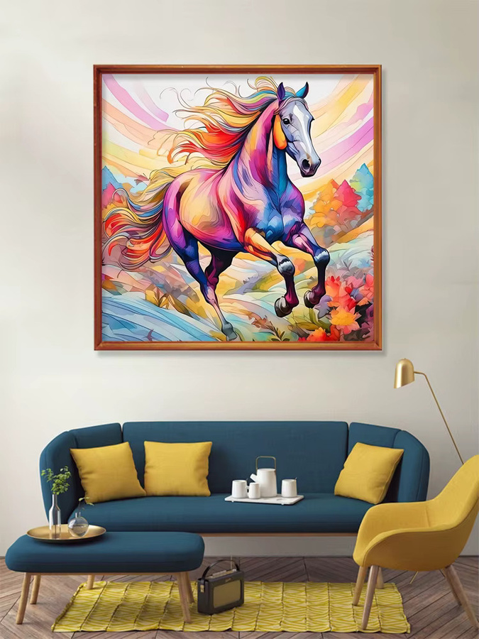 Huacan Pferd Malen nach Zahlen, Kunst- und Bastelset, Tiere, Mehrfarbig - Bild 5