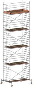 Hymer Aluminium Fahrgerüst mit Fahrtraversen in Silber, B/T: 295 x 150 cm, Reichhöhe: 10,6 m - Bild 1