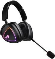 ASUS ROG Delta II Gaming-Headset kabellos mit Bluetooth und 2,4 GHz Funk sowie 3,5 mm Anschluss in Schwarz - Bild 1