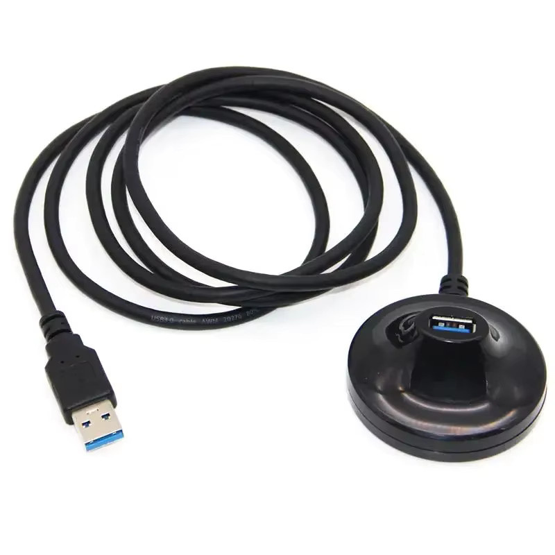 BSN USB 3.0 Verlängerungskabel mit Sockel, männlich zu weiblich, Schwarz, Länge: 1,5 m - Bild 3