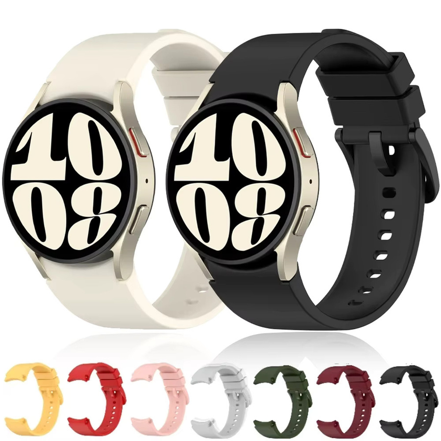 Samsung Uhrenarmband Silikon, Schwarz, Unisex - Bild 5