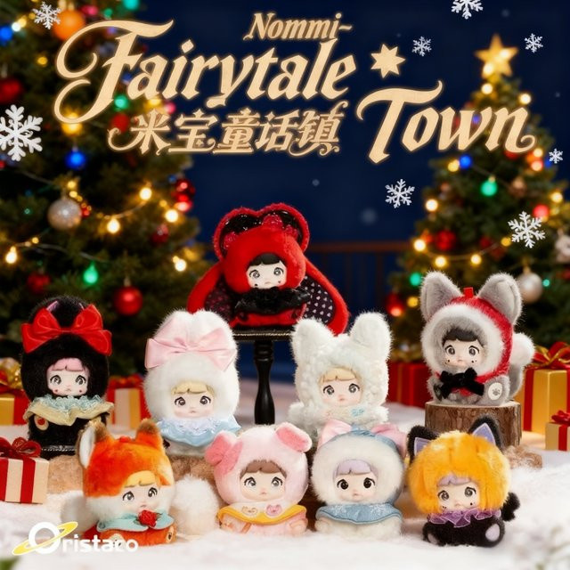 Nommi Fairy Tale Town Series Plüsch-Blindbox, Mini-Puppe, Handtaschen-Anhänger, Schlüsselanhänger - Bild 1