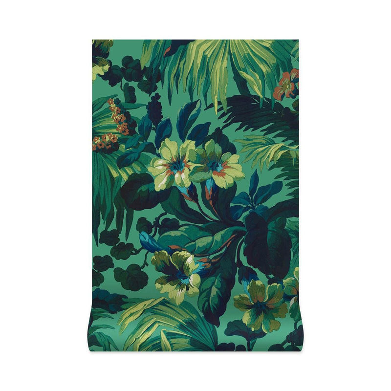 House of Hackney Tapete Limerence Malachite Green Mural mit floralem Naturmotiv, Vlies-Tapete, Breite: 540 cm, Höhe: 300 cm - Bild 3