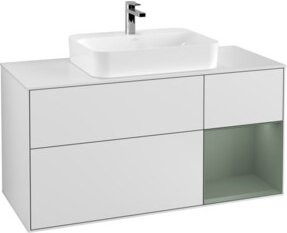 V&B Waschtischunterschrank Finion in Weiß lackiert, Breite: 120 cm, Tiefe: 50,1 cm, Höhe: 50,1 cm - Bild 1