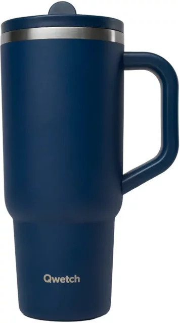 Isolierbecher mit Deckel von Qwetch in Blau, 0,48 l - Bild 1