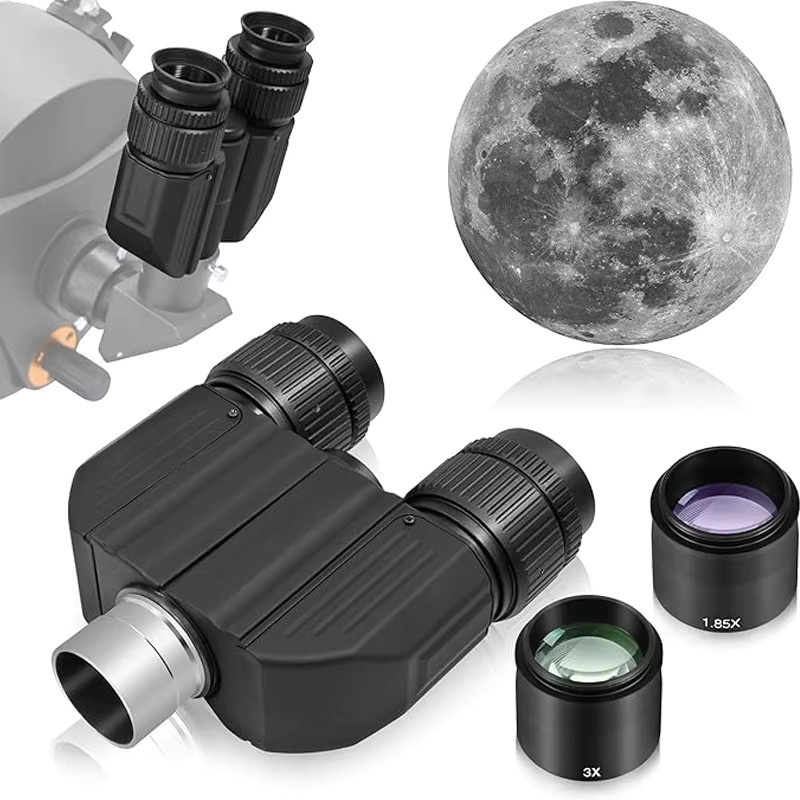 Celestron Astronomisches Teleskop-Okular Doppel-Binokularkopf in Schwarz - Bild 4