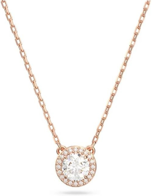 Swarovski Halskette, Zirkonia, Roségold, Damen - Bild 1