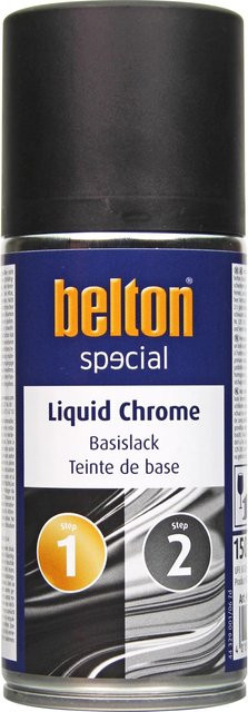 Belton Special Liquid Chrome Basislack Spray Schwarz glänzend 150 ml - Bild 1