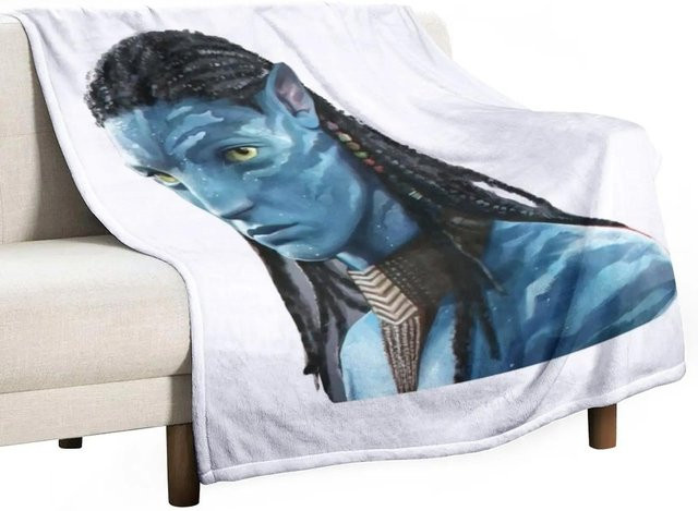 YglThirteen Neteyam Steppdecke für Camping und Sofa, Blau, B/H: 150 x 200 cm - Bild 1