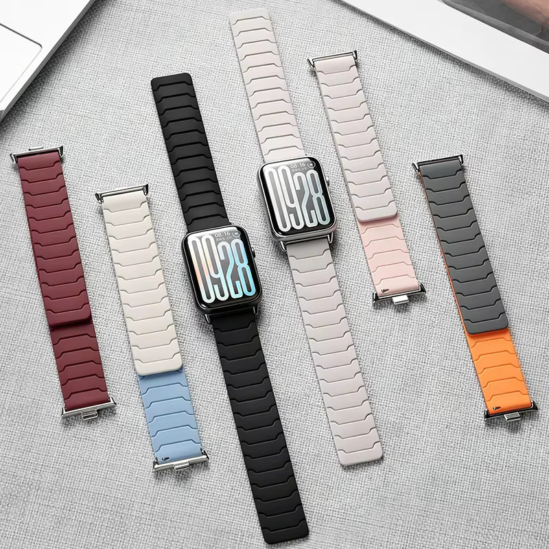 Magnetisches Schlaufenarmband für Xiaomi Mi Band 10 Pro/8 Pro/9 Pro, Silikon, Weiß, Unisex - Bild 5
