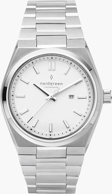 Nordgreen Armbanduhr, Quarz, Edelstahl, 35 mm, Unisex, Weiß - Bild 1