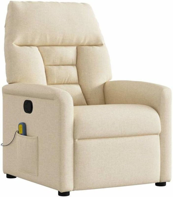 Massagesessel vidaxl als moderner Fernsehsessel aus Stoff in Beige - Bild 1