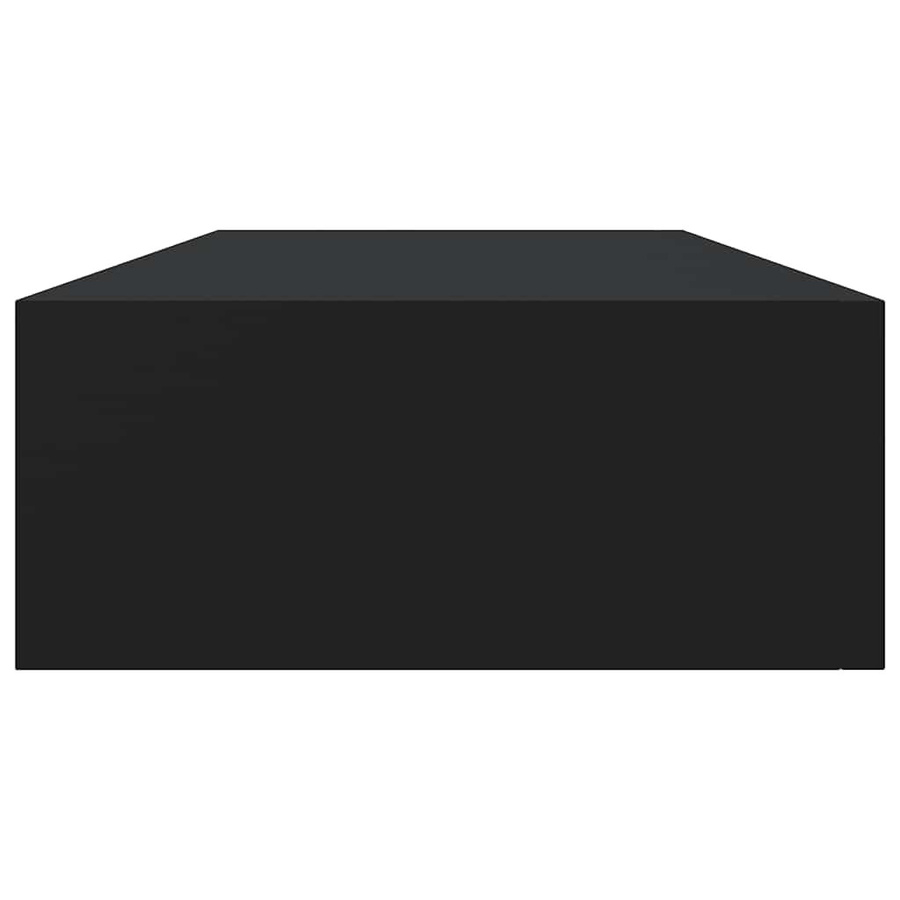 Vidaxl Wandregal mit Schublade in Schwarz aus MDF und Metall, B/T/H: 60 x 23,5 x 10 cm - Bild 2