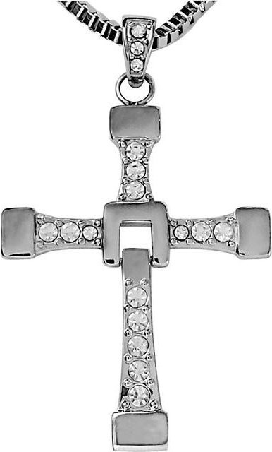 Fashion FS Anhänger Halskette, 925 Silber, Zirkonia, 70 cm, Herren - Bild 1