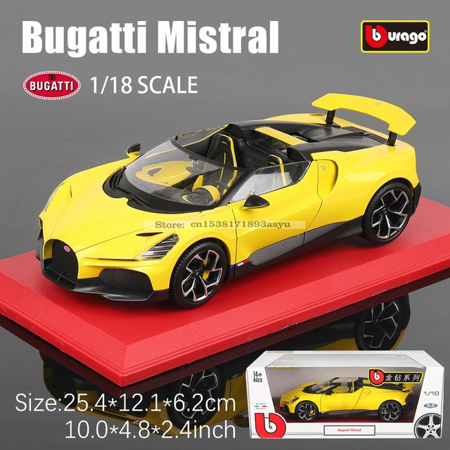 Bburago Bugatti Mistra Bolide Divo, Automodell, 1:18, ab 14 Jahren - Bild 1