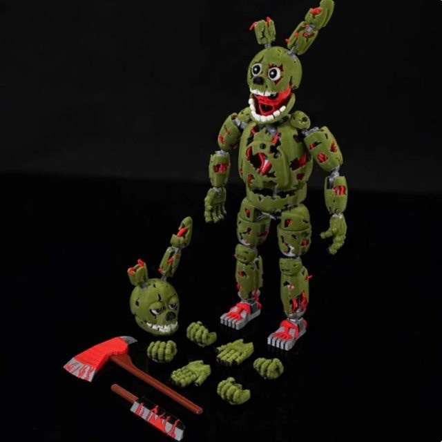 Five Nights at Freddy's Springtrap T13 Actionfigur, Mehrgelenkig Beweglich, ab 18 Jahren - Bild 1