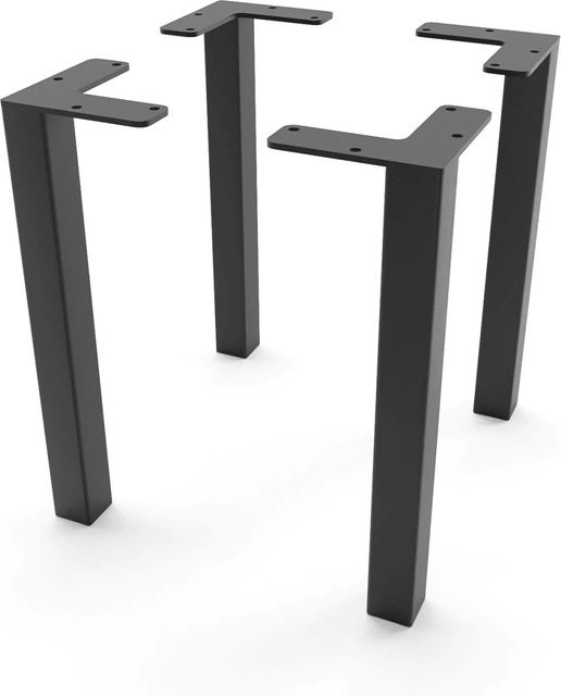HEVVA Möbelfüße LUZERN Schwarz, Höhe: 25 cm, 4er Set - Bild 1
