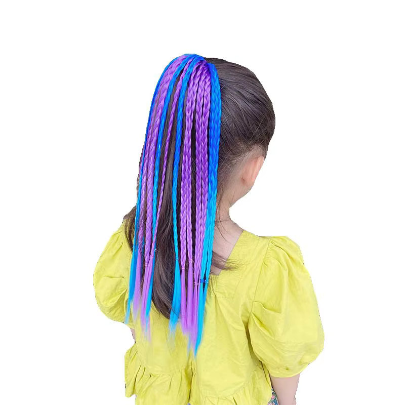 Haarband Kinder, Bunte Perücken Pferdeschwanz, Haar Ornament - Bild 2