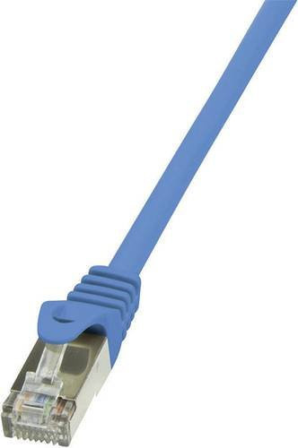 LogiLink CP1056S RJ45 Netzwerkkabel CAT 5e F/UTP Patchkabel, Blau, Länge: 2,00 m - Bild 1