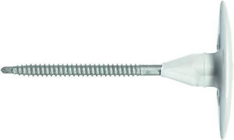 Fischer 44394 DHT S Halteteller mit Schraube aus Nylon in Weiß, Durchmesser: 65 mm, 500 Stück - Bild 1