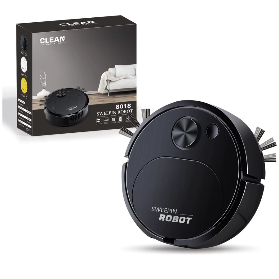 Donirt 3-in-1 USB Roboter-Staubsauger intelligente kabellose Bodenreinigungsmaschine mit 1500 Pa in Schwarz oder Weiß - Bild 5