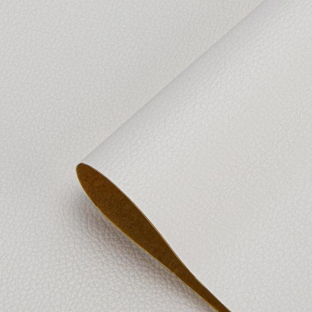 Selbstklebendes PU-Lederpapier von Living Mall als Reparaturflicken für Möbel und Textilien, Farbe: Weiß, B x L: 35 x 137 cm - Bild 1