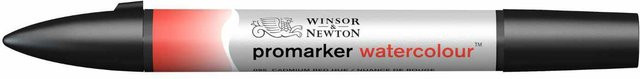 Winsor & Newton Promarker Aquarellmarker Cadmium Red Hue mit Pinselspitze für Profis - Bild 1