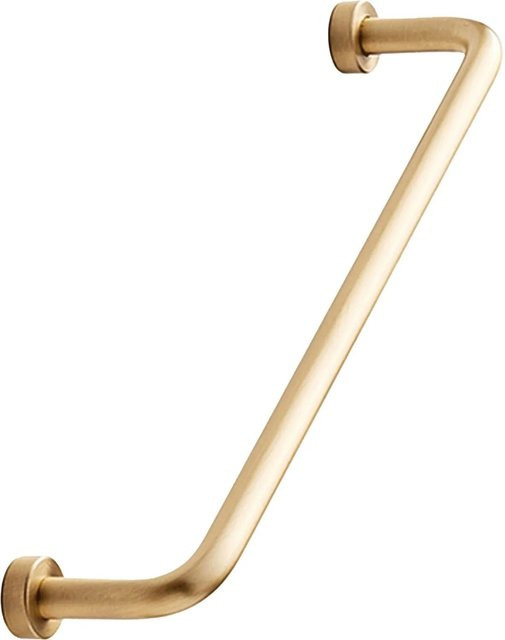 Furnipart Möbelgriff Lounge Bar in Messing Gebürstet, Breite: 17,4 cm, Länge: 16 cm - Bild 1