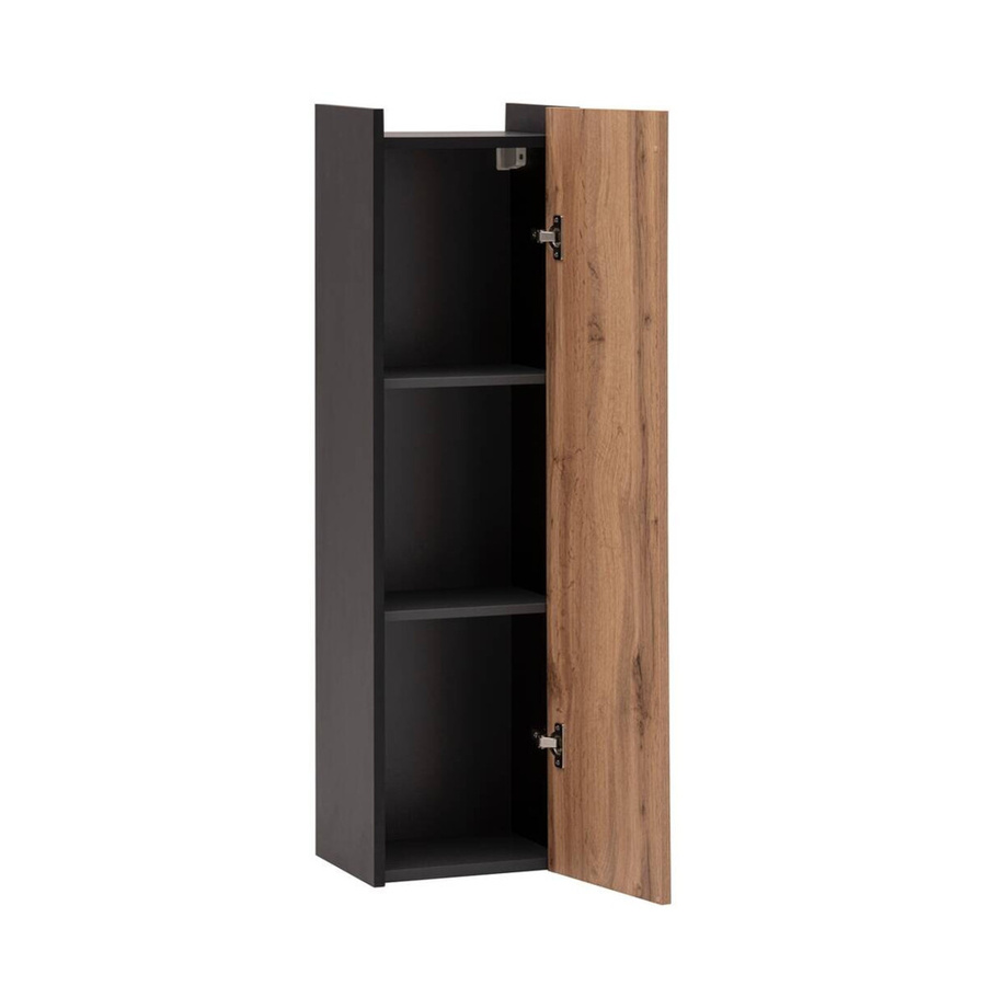 Schildmeyer Highboard Tonder Eiche Nachbildung Mattschwarz B/H/T: 30,2 x 106,0 x 23,4 cm - Bild 3