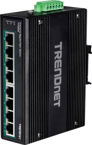 Trendnet TI-PG80B Industrial Ethernet Switch unmanaged 8 x 10/100/1000 Mbit/s PoE+ 200 W Schwarz - Bild 2