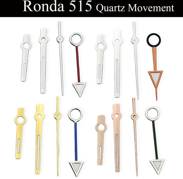 Ronda 515 GMT-Uhrzeiger, Bicolor, Silber/Gold/Roségold - Bild 1