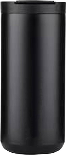CosyHome Isolierbecher aus Edelstahl mit Strohhalm, 400 ml, Schwarz und Grau - Bild 1