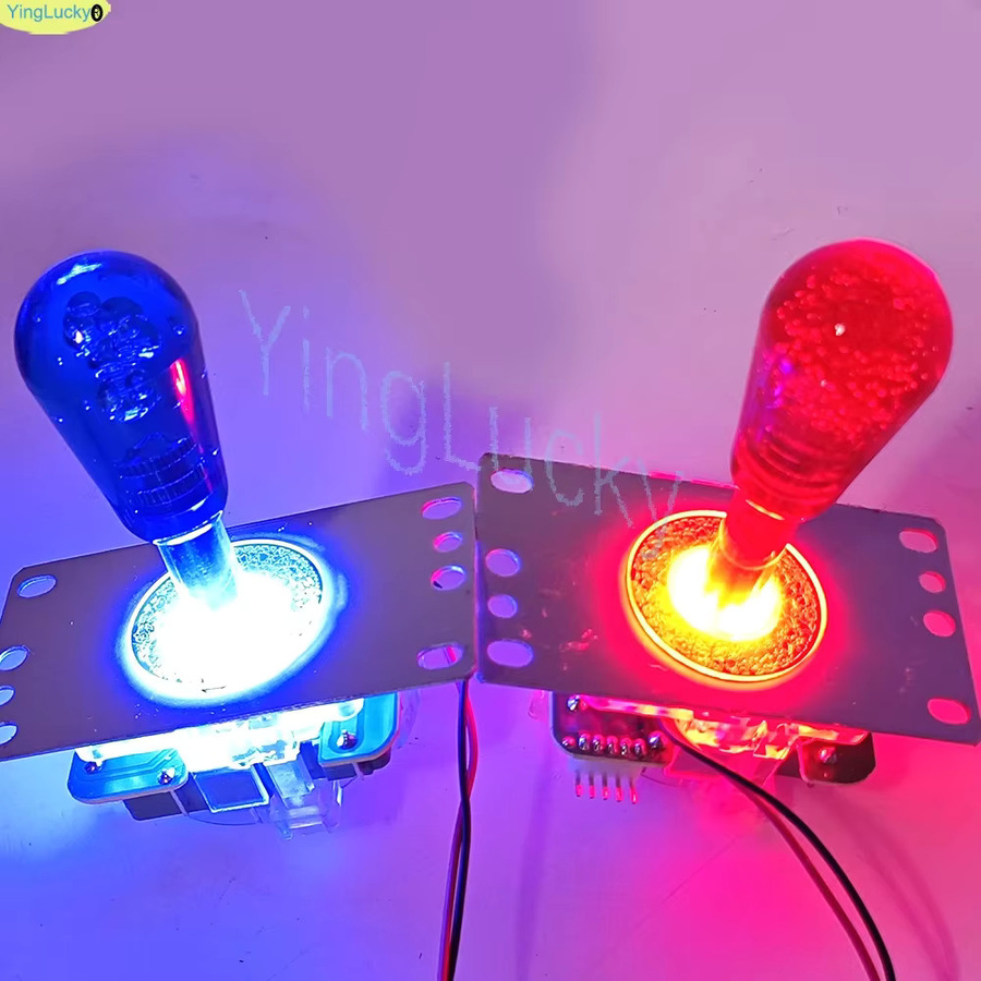 YingLucky 2-Spieler DIY Arcade Spiel-Kit mit LED-Beleuchtung, USB-Encoder und Joystick für PC und Raspberry Pi, Multicolour - Bild 2