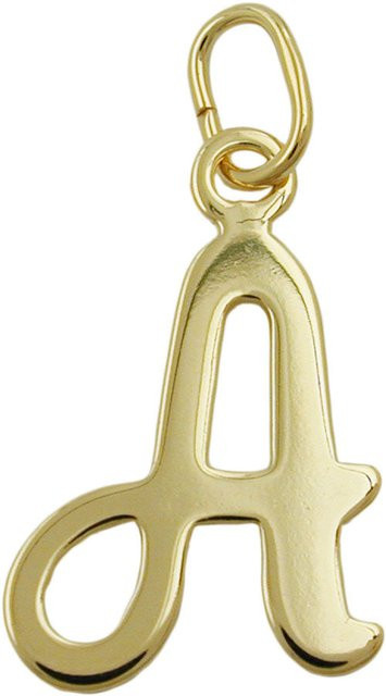 Paolo Renzo Buchstabenanhänger, 333 Gelbgold, A, 15x10mm, Unisex - Bild 1