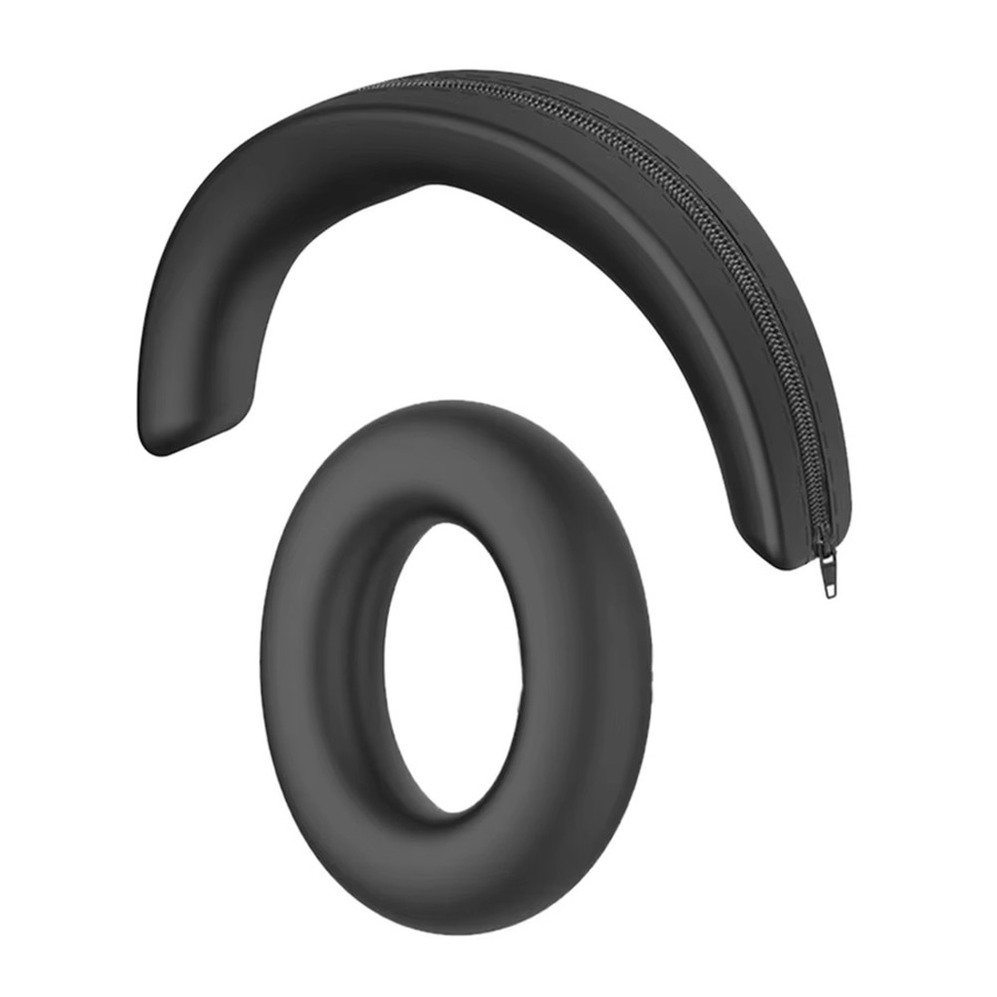 Sennheiser MOMENTUM 4 Silikon-Headset-Hülle Set aus weichen Ohrpolstern und Kopfbügel-Abdeckung in Schwarz - Bild 5
