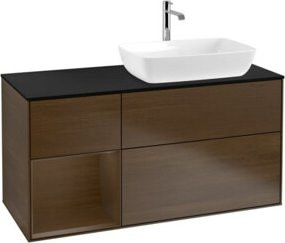 V&B Waschtischunterschrank Finion in Walnuss, Breite: 120 cm - Bild 1
