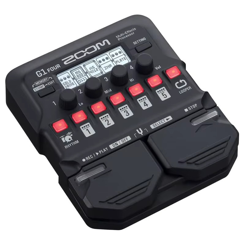 Zoom G1X FOUR Gitarren-Multieffektprozessor in Schwarz mit Expression-Pedal, über 70 Effekten, Looper und Stimmgerät - Bild 3