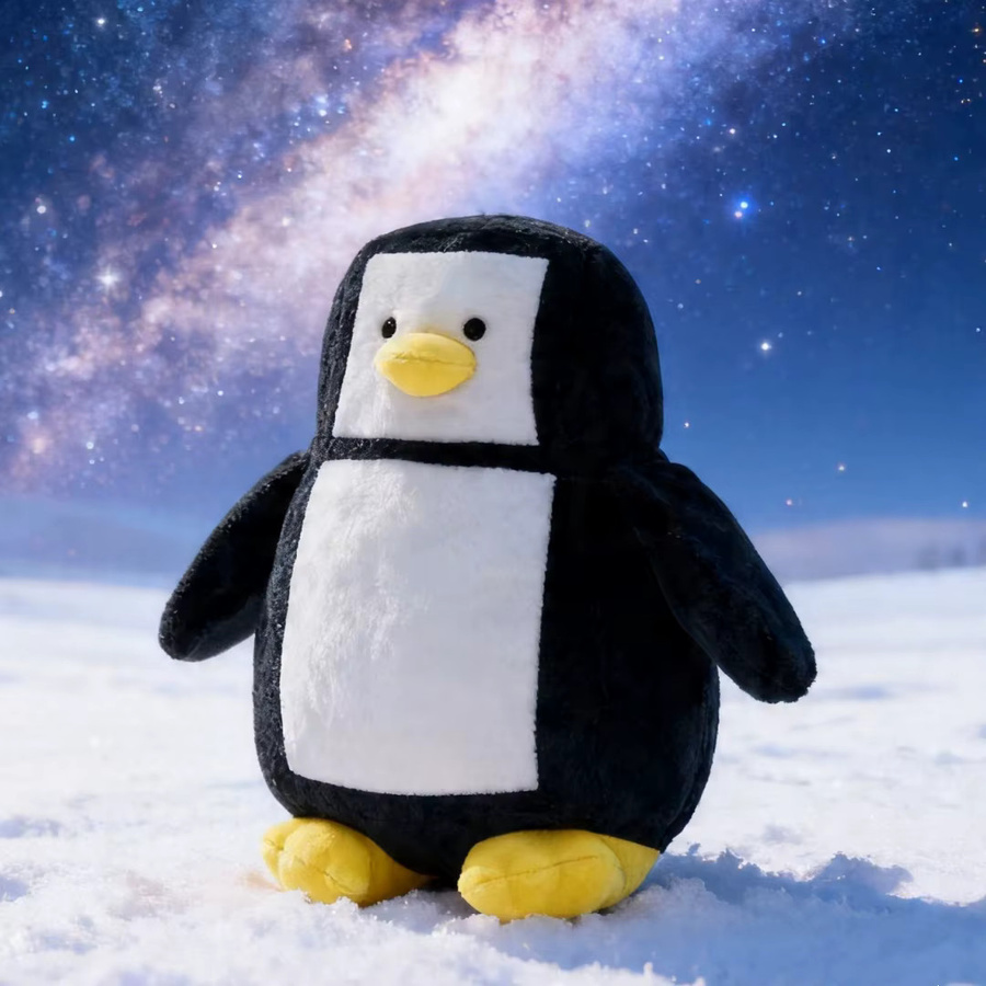 hereandhere Pinguin-Plüschtier, Plüschfigur, Schwarz - Bild 2