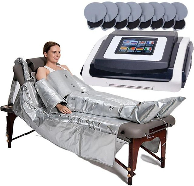 OUCEY Pressotherapie Maschine für Körper & Beine, Unisex, Schwarz-Silber - Bild 1