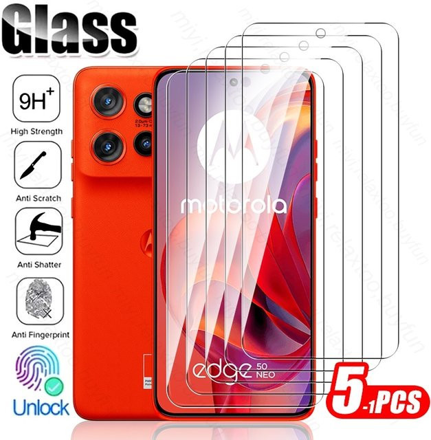 Motorola Edge 50 Neo 5G Schutzglas mit 9H Härtegrad, transparentes Displayschutzglas im Set - Bild 1